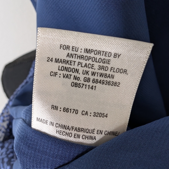 💘 Anthropologie Elevenses Blue Halter Jumpsuit - Picture 6 of 7